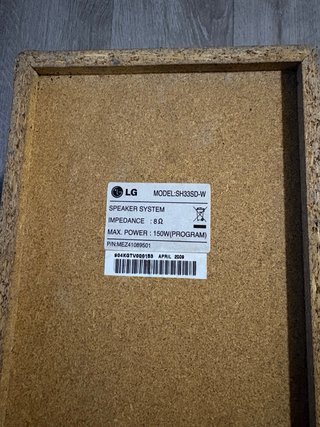 Subwoofer LG Negro