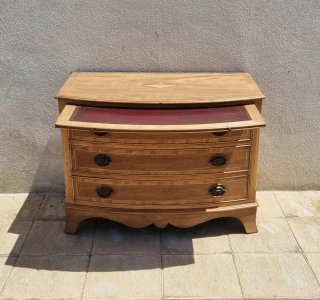 Cómoda escritorio antigua de madera