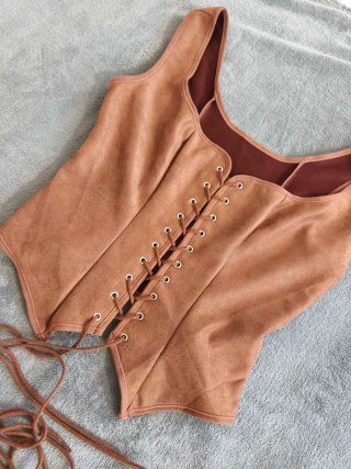Corsetto Marrone Vintage Stile