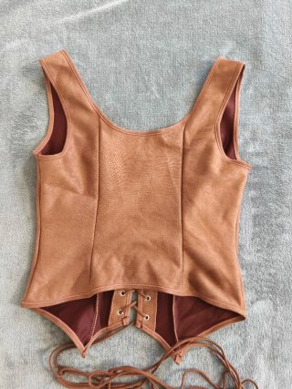 Corsetto Marrone Vintage Stile