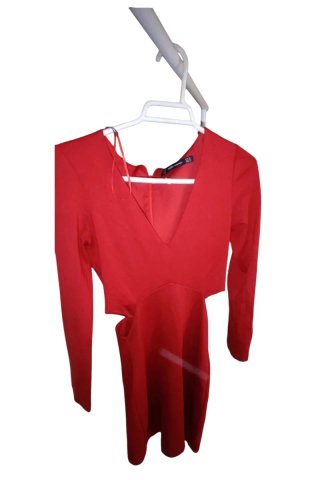 Vestido Rojo Zara Talla XS