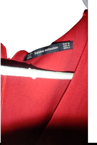 Vestido Rojo Zara Talla XS