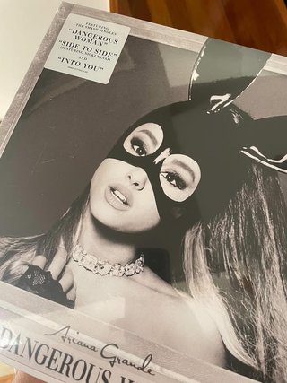 Ariana Grande Dangerous Woman Purple & Black Swirl
