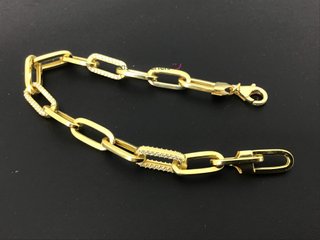 pulsera oro 18k con piedra con circonita