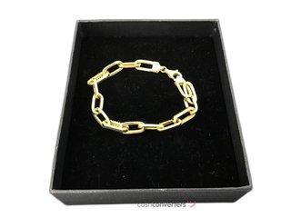 pulsera oro 18k con piedra con circonita