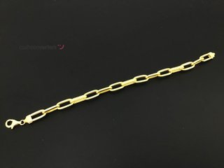 pulsera oro 18k con piedra con circonita