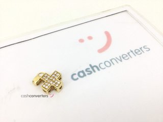 colgante oro 18k con piedra con circonita