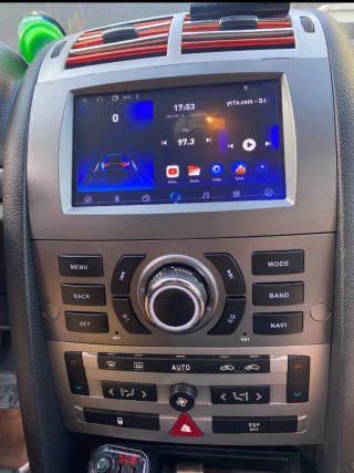 Rádio Peugeot 407 Android 14 + GPS + Carplay.