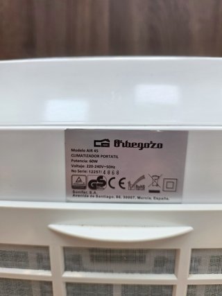 Climatizador Evaporativo Orbegozo Air 45