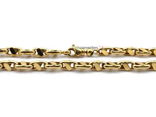 cadena oro 18k 30cm
