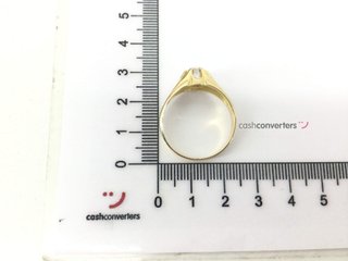 anillo oro 18k con circonita