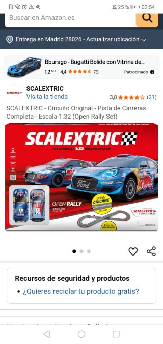 Scalextric: 3 pistas y 6 coches