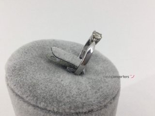 sortija oro 18k con piedra con diamante