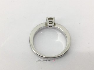 sortija oro 18k con piedra con diamante
