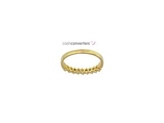 anillo oro 18k con piedra con diamante t. 17 (18,16 mm)