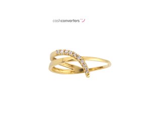 anillo oro 18k con piedra con circonita