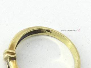 anillo oro 18k con piedra con zafiro