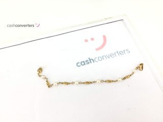 pulsera oro 18k con piedra con perla