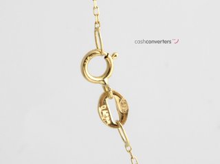 cadena oro 18k con piedra con diamante 22.5cm