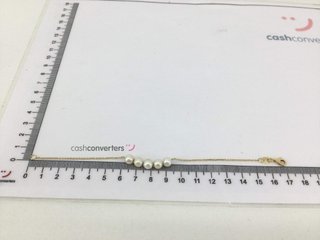 pulsera oro 18k con piedra con perla