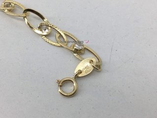 pulsera oro 18k con circonita