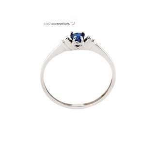 anillo oro 18k con piedra con circonita