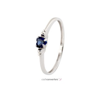 anillo oro 18k con piedra con circonita