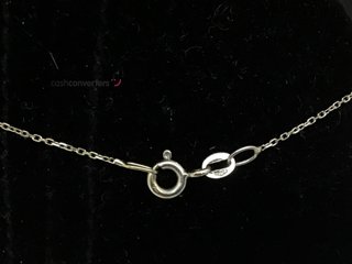 cadena oro 18k con piedra con diamante 18cm
