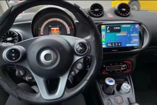 Rádio Smart Fortwo W453 Android 14 + GPS + Carplay