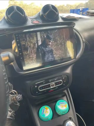 Rádio Smart Fortwo W453 Android 14 + GPS + Carplay