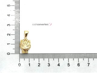 colgante oro 18k con piedra con esmeralda