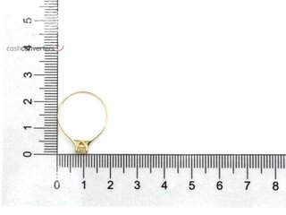 sortija oro 18k con piedra con circonita t. 15 (17,52 mm)