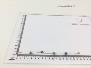 pulsera oro 14k con piedra con turquesa