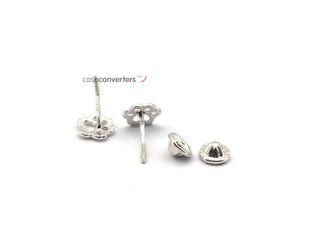 pendientes plata 925mm