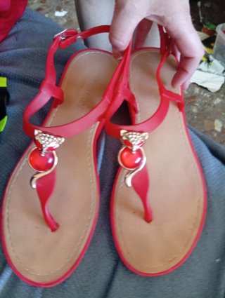 Sandalias goma gatunas decoradas