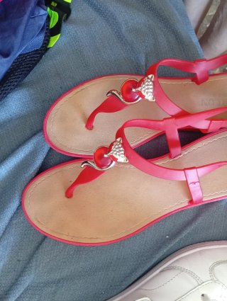 Sandalias goma gatunas decoradas