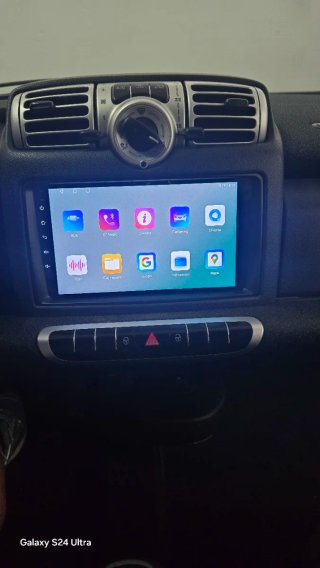 Rádio Smart Fortwo W451 Android 14 + GPS + Carplay