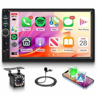 Radio Coche Android Din2 CarPlay inalámbrica