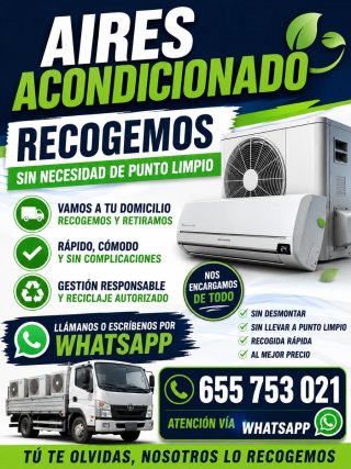 Recogemos aires acondicionado no importa estado