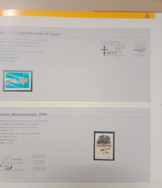 Emisiones de Sellos España-Andorra 2004