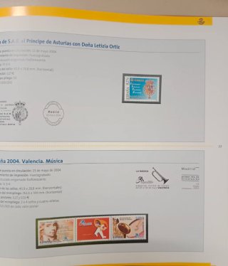 Emisiones de Sellos España-Andorra 2004