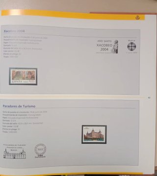 Emisiones de Sellos España-Andorra 2004