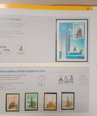 Emisiones de Sellos España-Andorra 2004