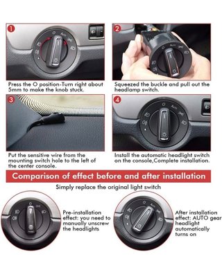 Interruptor de luz automático para coche