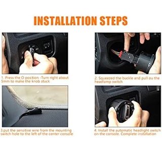 Interruptor de luz automático para coche