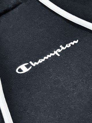 Sudadera Champion Negra con Logo
