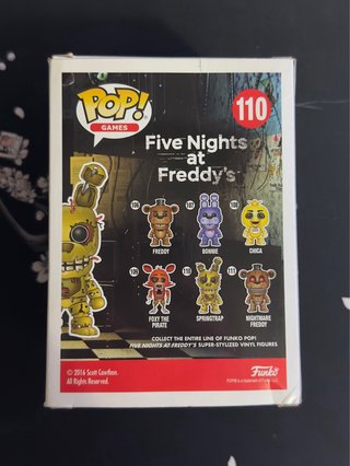 Funko Pop Springtrap 110 Five Nights at Freddy's