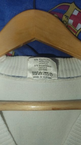 Chaleco Adidas Vintage Mujer Blanco y Azul