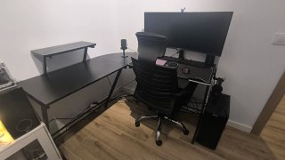 Escritorio Gaming Esquinero Negro