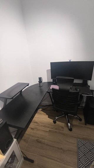 Escritorio Gaming Esquinero Negro